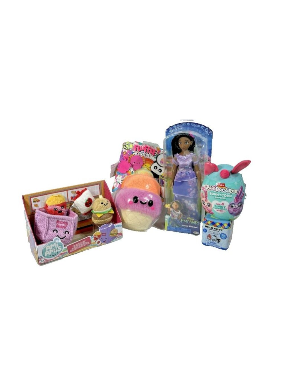 Kids Girls Toys Mixed Media Toys Dolls Plush Playsets Bundle Lot Of 5